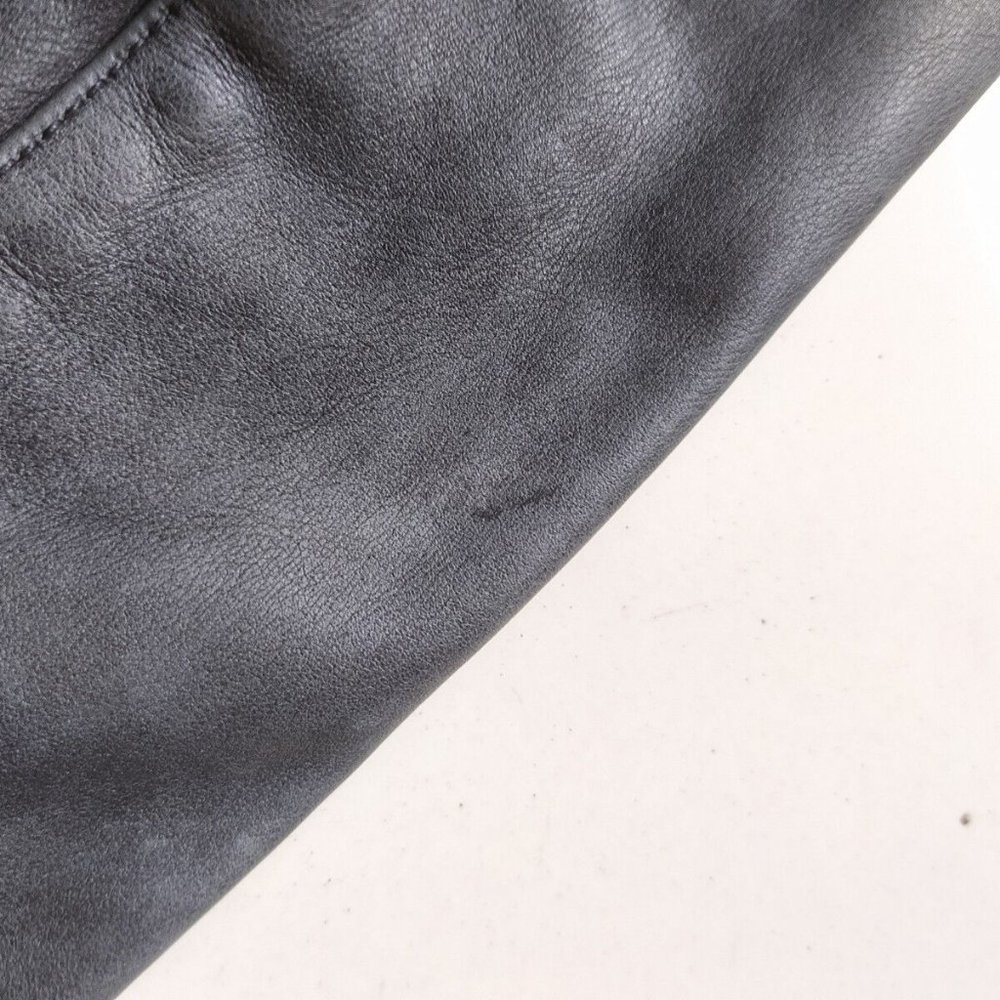 JOHN VARVATOS STAR USA BAND COLLAR LEATHER JACKET - Picture 9 of 10